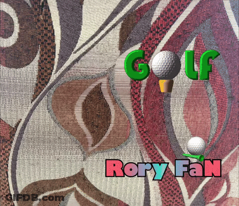 Golf Ball On Tee Rory Fan GIF