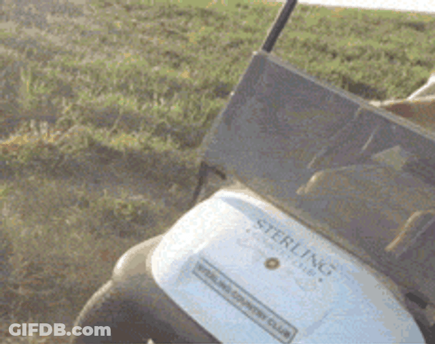 Golf Cart Reversed And Overturned GIF