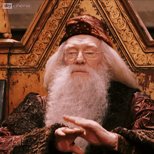 Golf Clap Dumbledore Harry Potter GIF