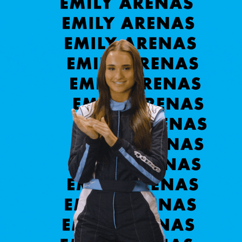 Golf Clap WWEX Racing Emily Arenas GIF