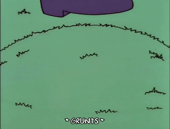 Golf Course Garbage In The Simpsons GIF
