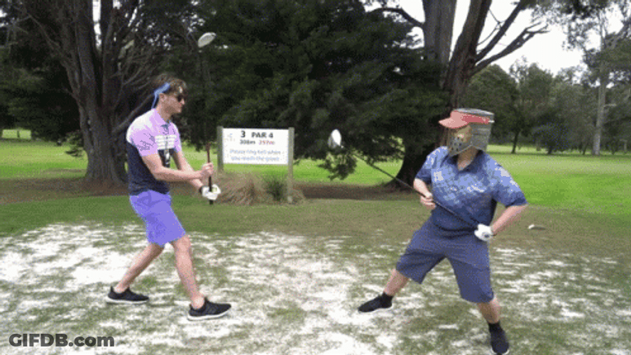 Golf Hit Sticks GIF
