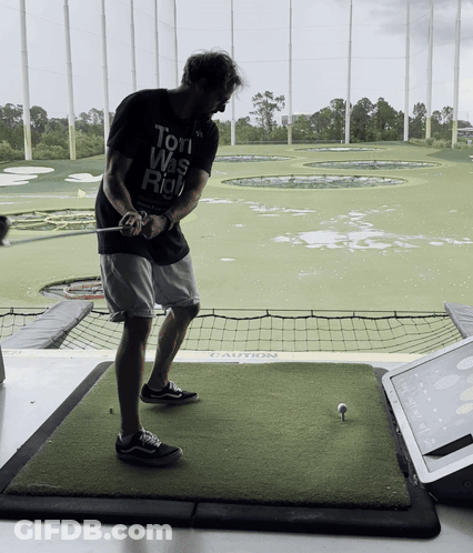 Golfer Swinging Black Shirt Toni Was Right GIF