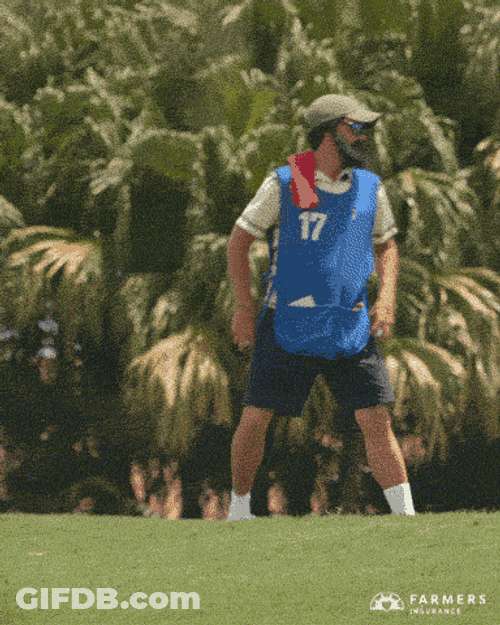 Golfer Warm Up Lunge GIF