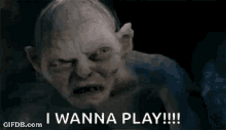 Gollum I Wanna Play Meme GIF