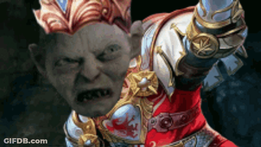 Gollum King Arthur Smite Meme GIF