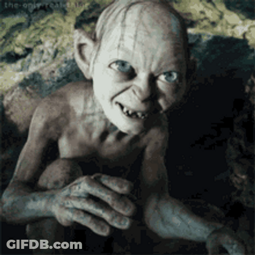 Gollum Lord Of The Rings GIF