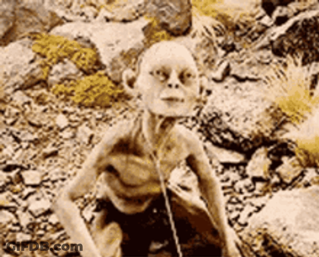 Gollum Lord Of The Rings GIF