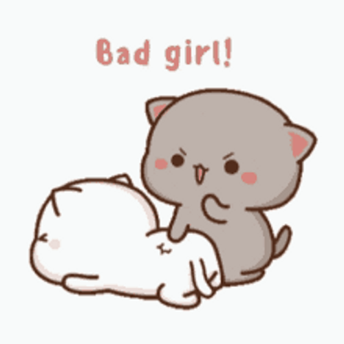 Goma Spanking Peach Cat GIF