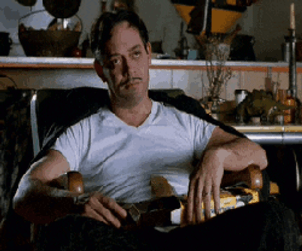 Gomez Addams Watching TV GIF