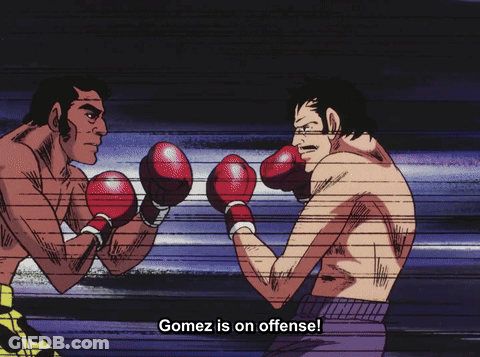 Gomez Boxing Match With Two Men GIF
