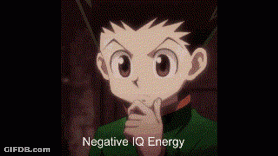 Gon Freecss Fried Brain Negative IQ Energy GIF