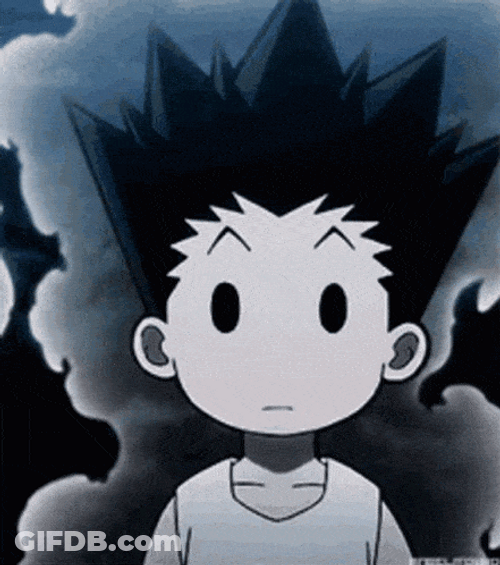 Gon Freecss Oblivious While Emitting Nen GIF