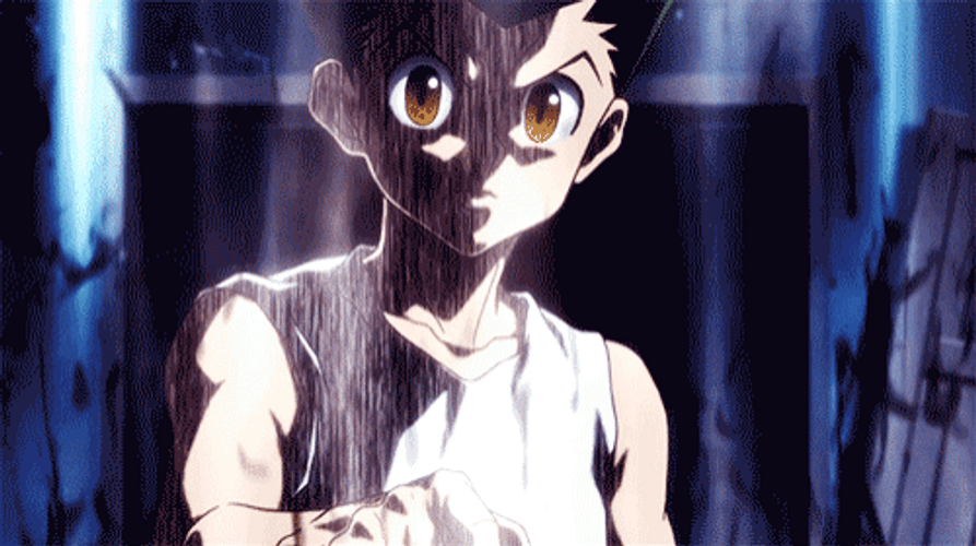 Gon Freecss Pointing With Angry Look GIF