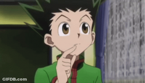 Gon Thinking With Finger To Chin GIF