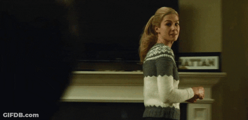 Gone Girl Rosamund Pike Ben Affleck GIF