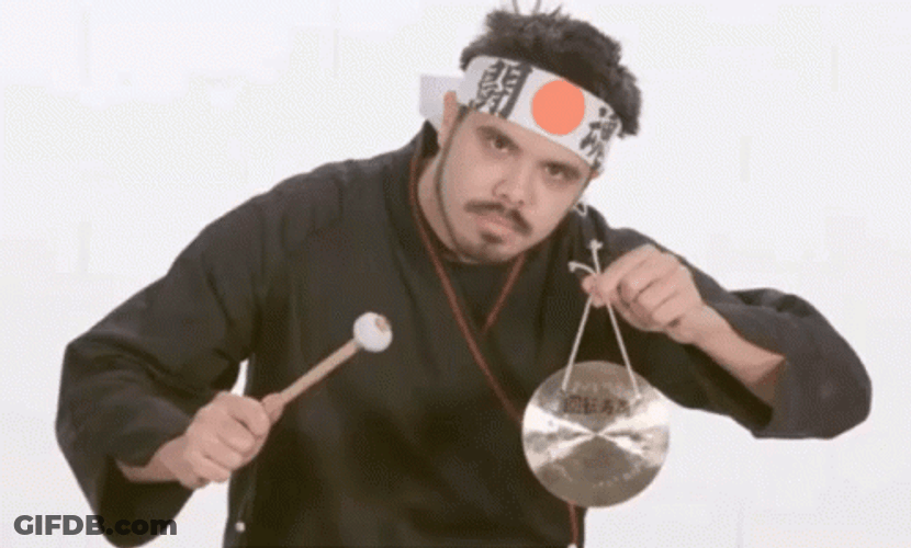 Gong Japanese Dinner Is Ready GIF