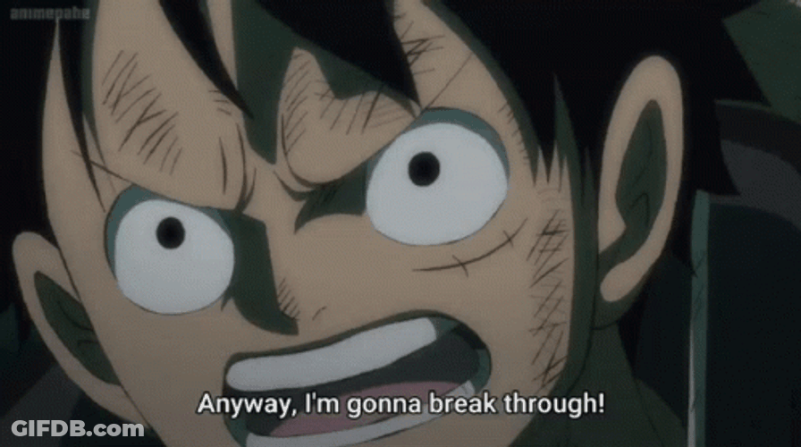 Gonna Break Through Luffy Vs Kaido GIF