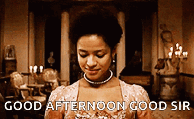 Good Afternoon Courtesy Bow GIF