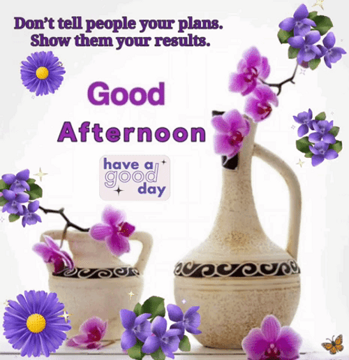 Good Afternoon Happy Monday Lilac Blooms GIF