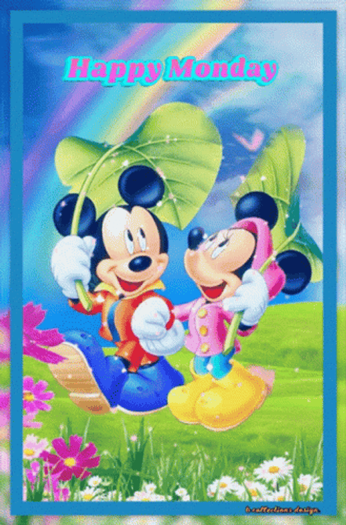 Good Afternoon Happy Monday Mickey And Minnie Mouse GIF