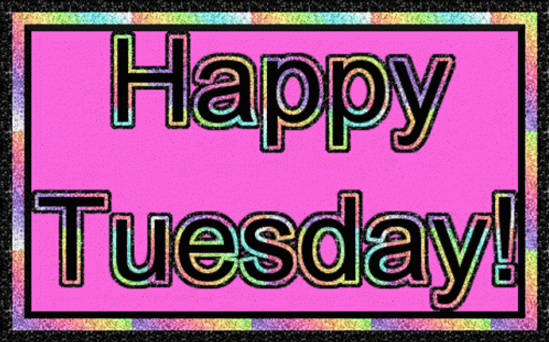 Good Afternoon Happy Tuesday Glittery Digital Arts GIF