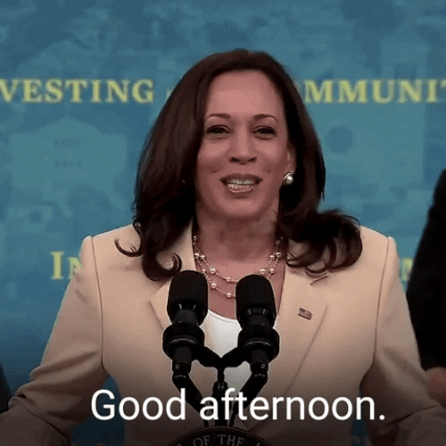 Good Afternoon Kamala Harris GIF
