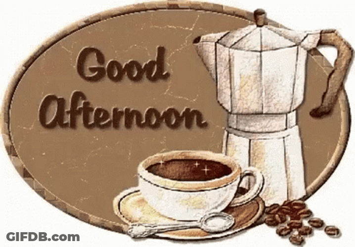 Good Afternoon Sparkling Coffee GIF