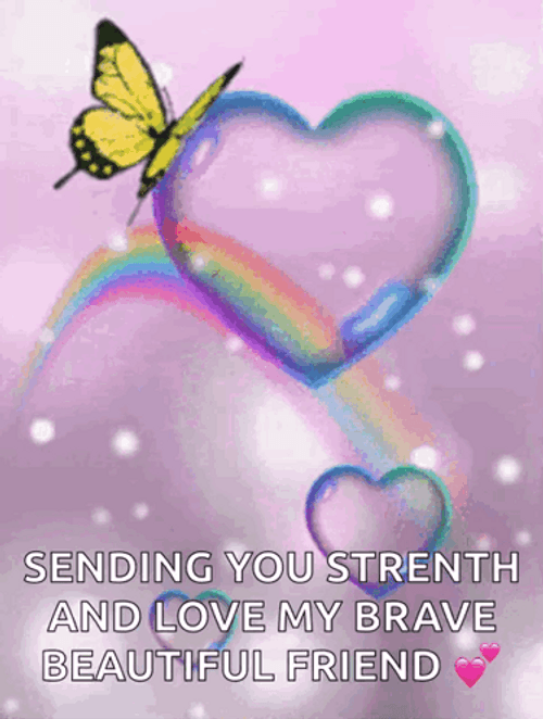 Good Afternoon Wednesday Rainbow Heart GIF