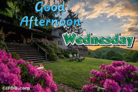 Good Afternoon Wednesday Sign GIF