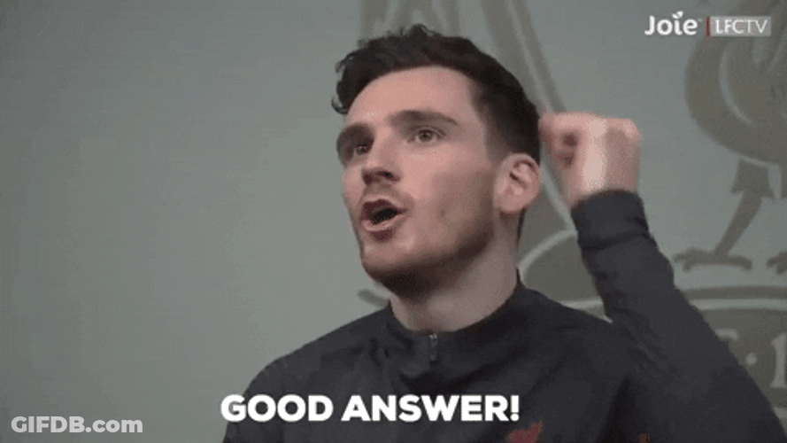 Good Answer Andy Robertson GIF