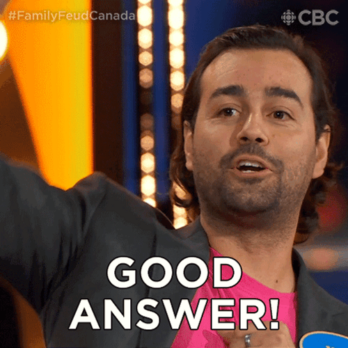 Good Answer Celebrating Family Feud GIF