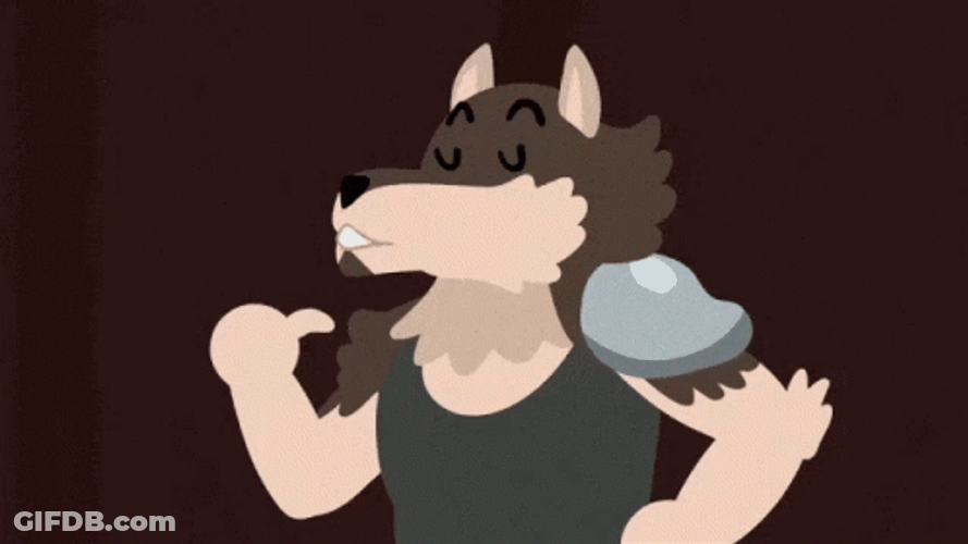 Good Boy Cartoon Werewolf GIF
