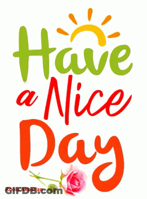 Good Day Animated Greeting Card GIF