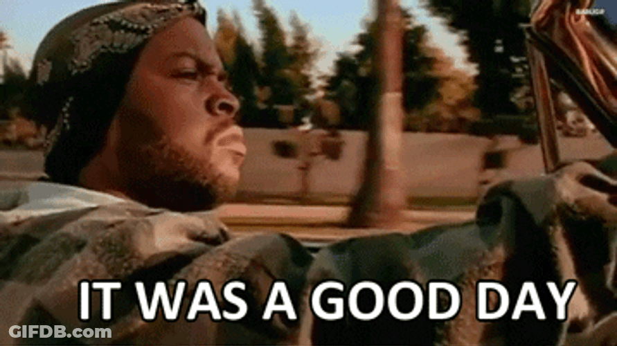 Good Day Ice Cube Driving GIF