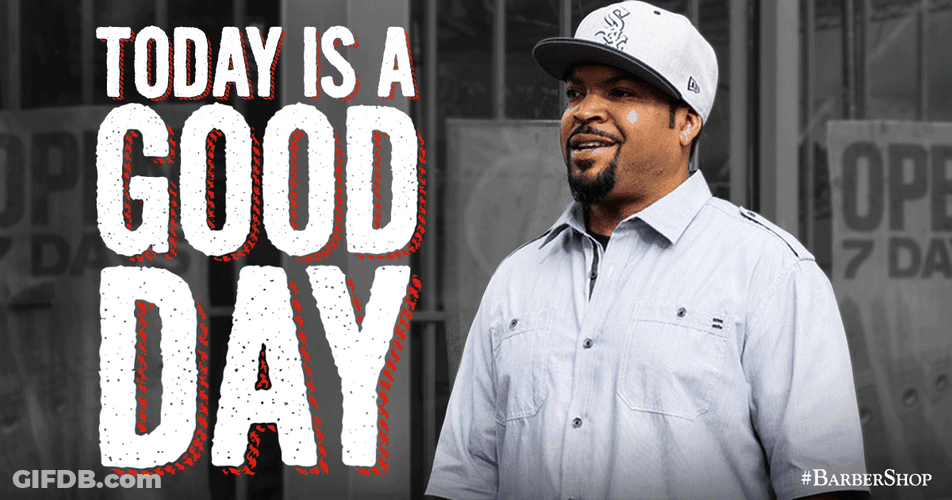 Good Day Today Happy Ice Cube GIF