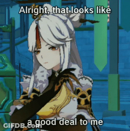 Good Deal Genshin Impact Ningguang GIF