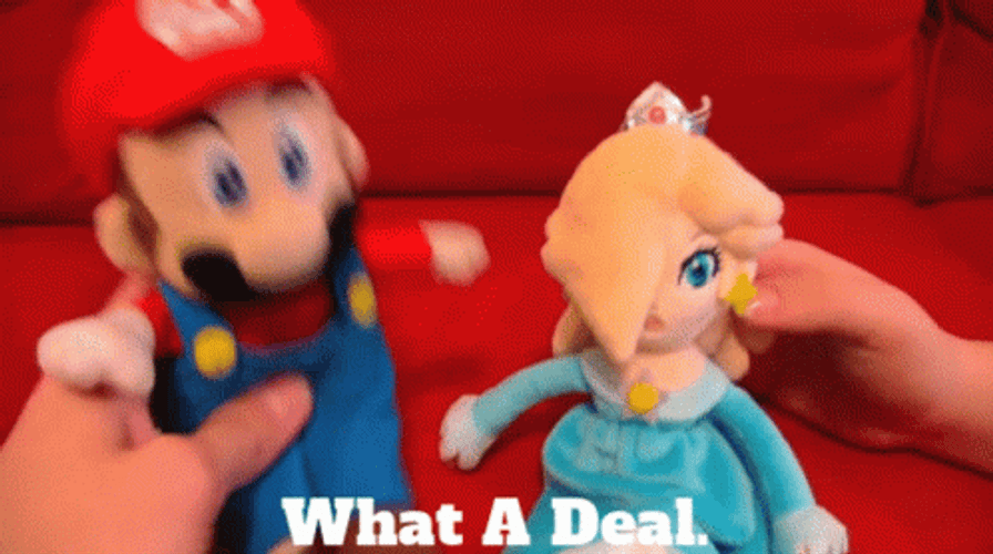 Good Deal SML Mario And Princess Peach GIF