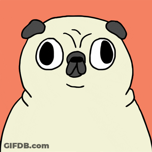 Good Dog Pugsley Head Patting GIF