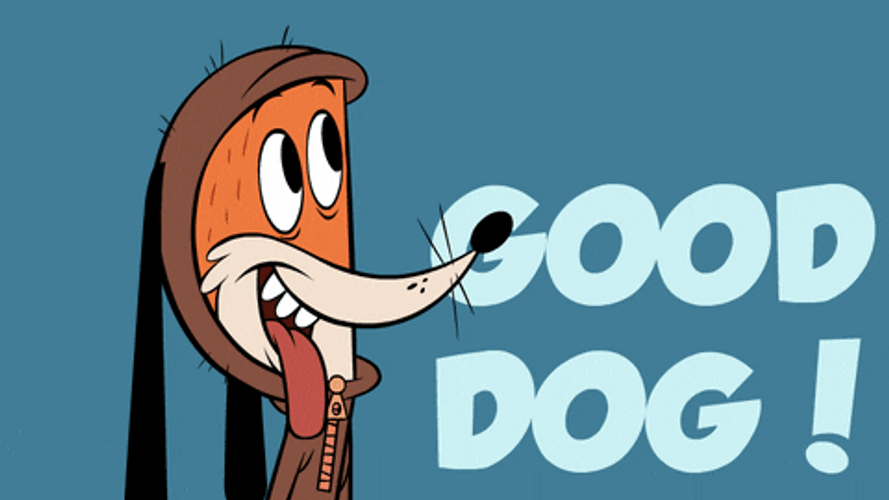 Good Dog Zip Zip Loves Head Pats GIF