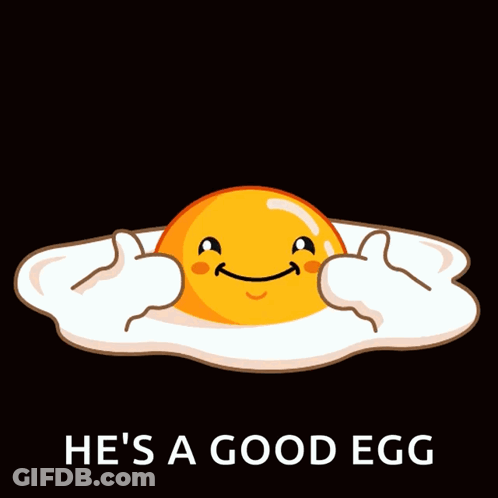 Good Egg Cartoon Fried Egg GIF