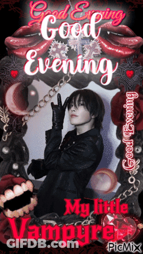 Good Evening My Little Vampire Poster GIF