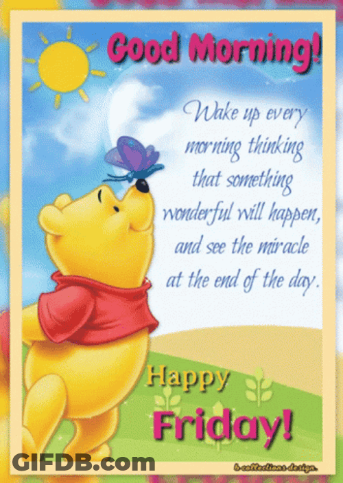 Good Friday Morning With Pooh GIF