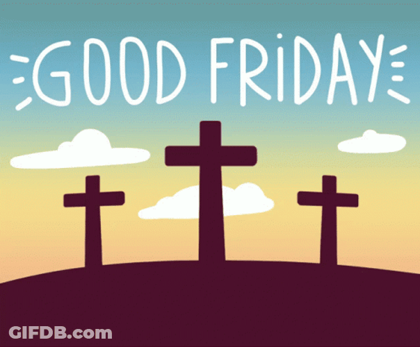 Good Friday With Three Crosses GIF