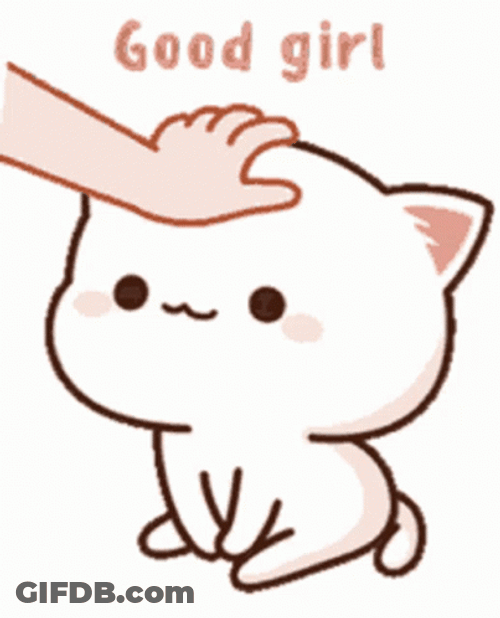 Good Girl Cute Girly Cat GIF
