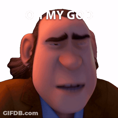 Good God Man Hands On Head GIF