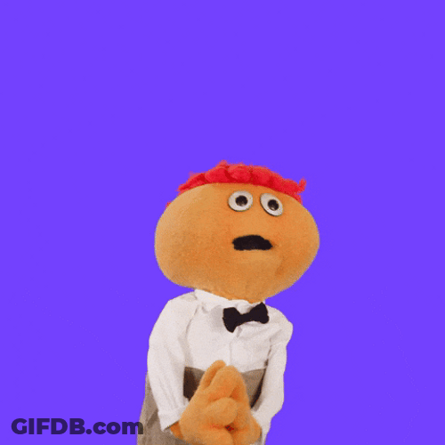 Good God Puppet Praying GIF