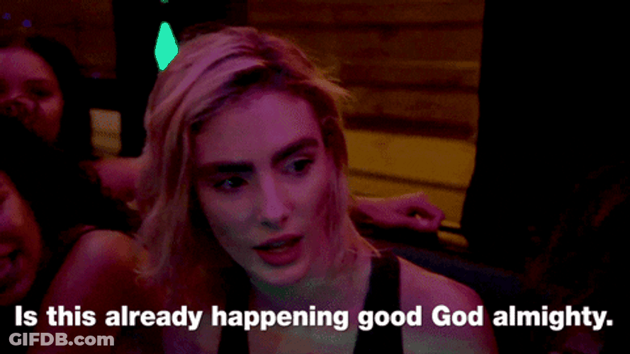 Good God Woman Freaking Out GIF