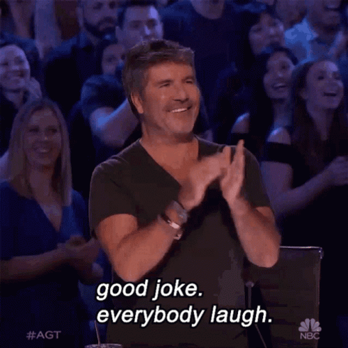 Good Joke Everybody Laugh Simon Clapping GIF