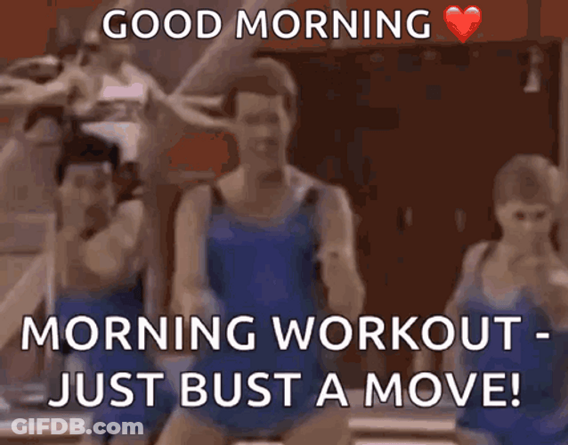 Good Jolly Dance Exercise In The Morning GIF